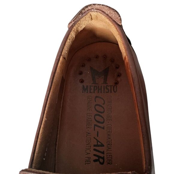 Mephisto Men’s Edlef Loafers 10.5 Brown Leather Slip-On Casual Driving Shoes main image 8